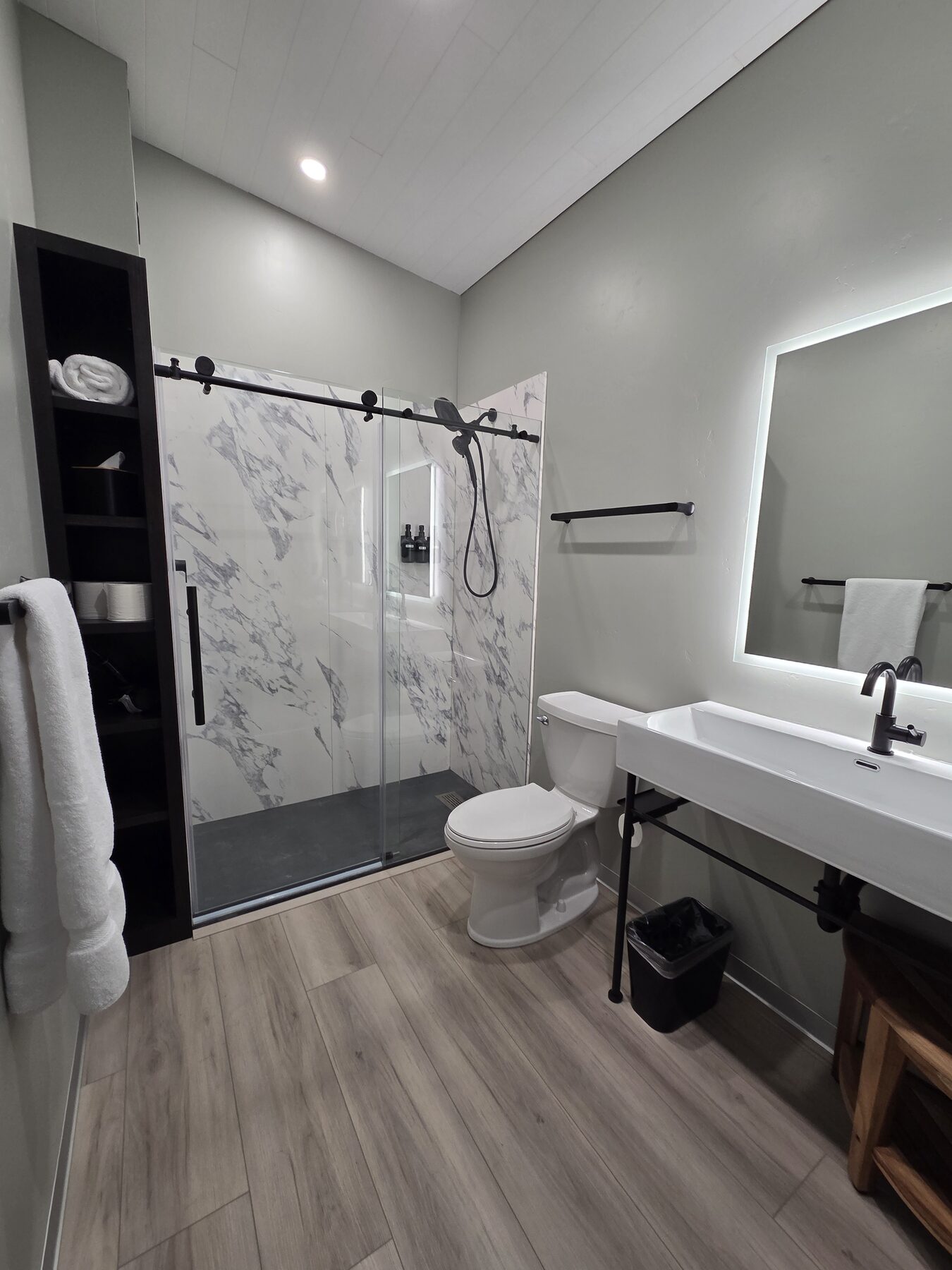 Spa-style bathroom at the Bed and Breakfast